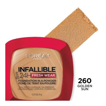 L'Oréal Paris Infaillible 24H Fresh Wear Powder 260 Golden Sun 9g